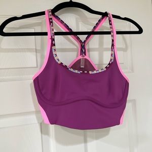 NEW free people purple pink multicolor sports bra